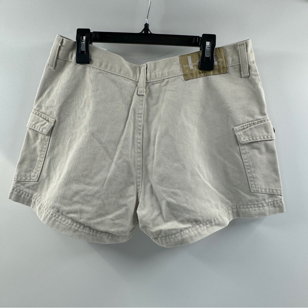 Lee Life Energy & Essence Light Beige Khaki Cargo Shorts | Women’s Size 7 - Picture 6 of 8